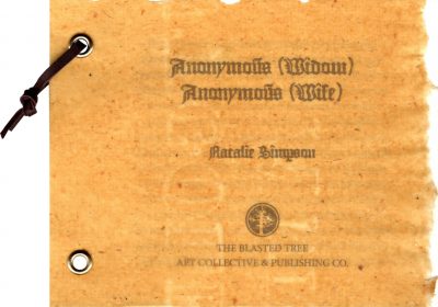 Anonymous (Widow) Anonymous (Wife) cover