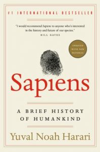 Sapiens: A Brief History of Humankind by Yuval Noah Harari book cover