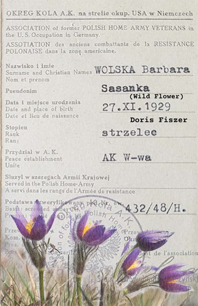 Wolska Barbara Sasanka by Doris Fiszer book cover