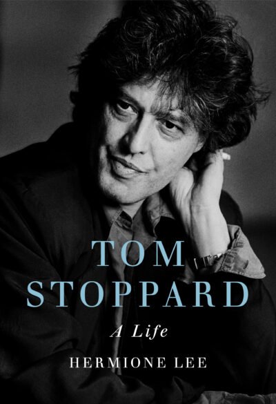 Tom Stoppard: A Life book cover with Tom Stoppard picture. Written by Hermione Lee