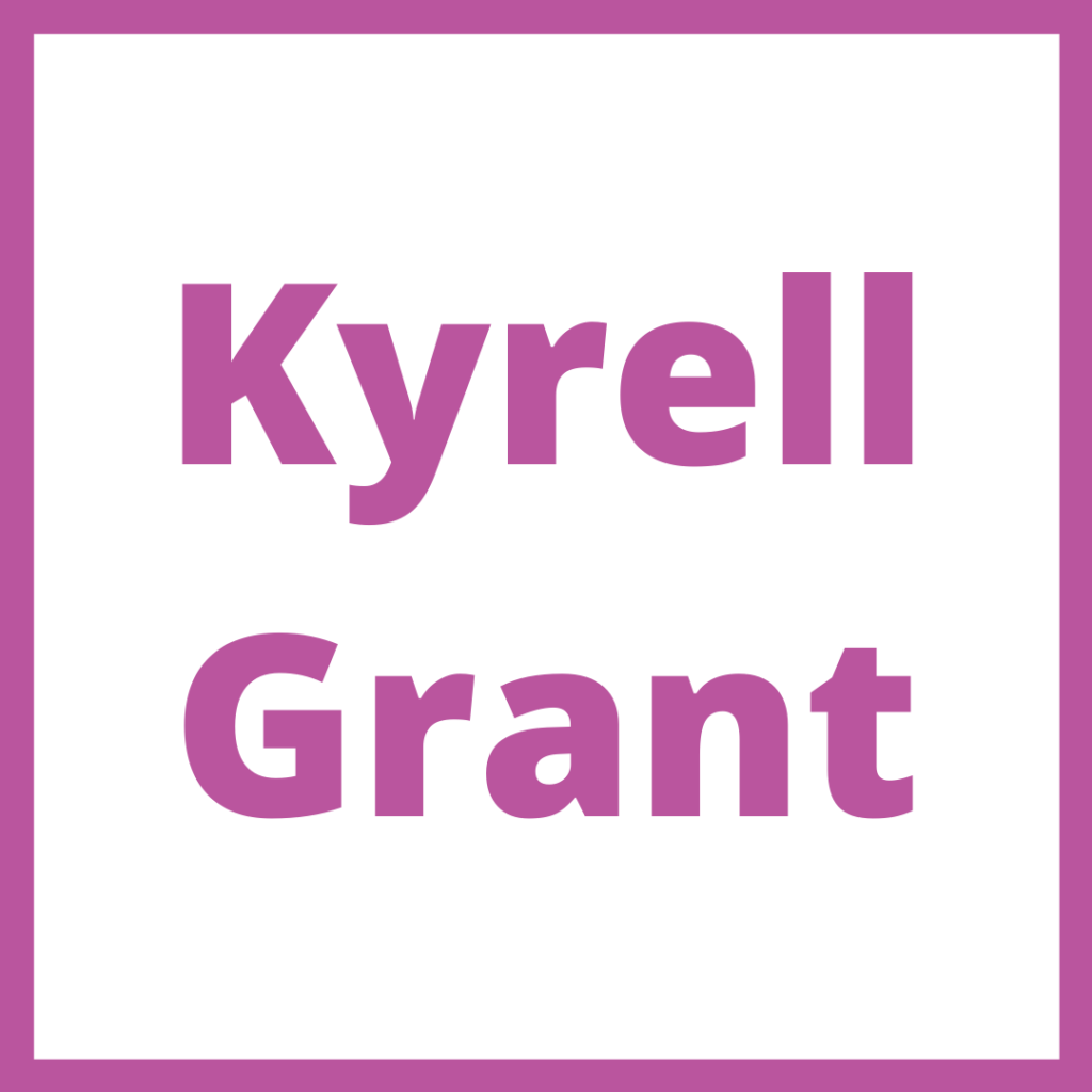 Kyrell Grant in purple text