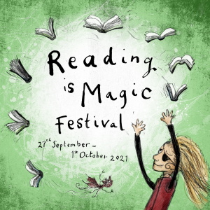 Reading is Magic Festival Logo - "Reading is Magic Festival, 27th September - 3rd October, 2021