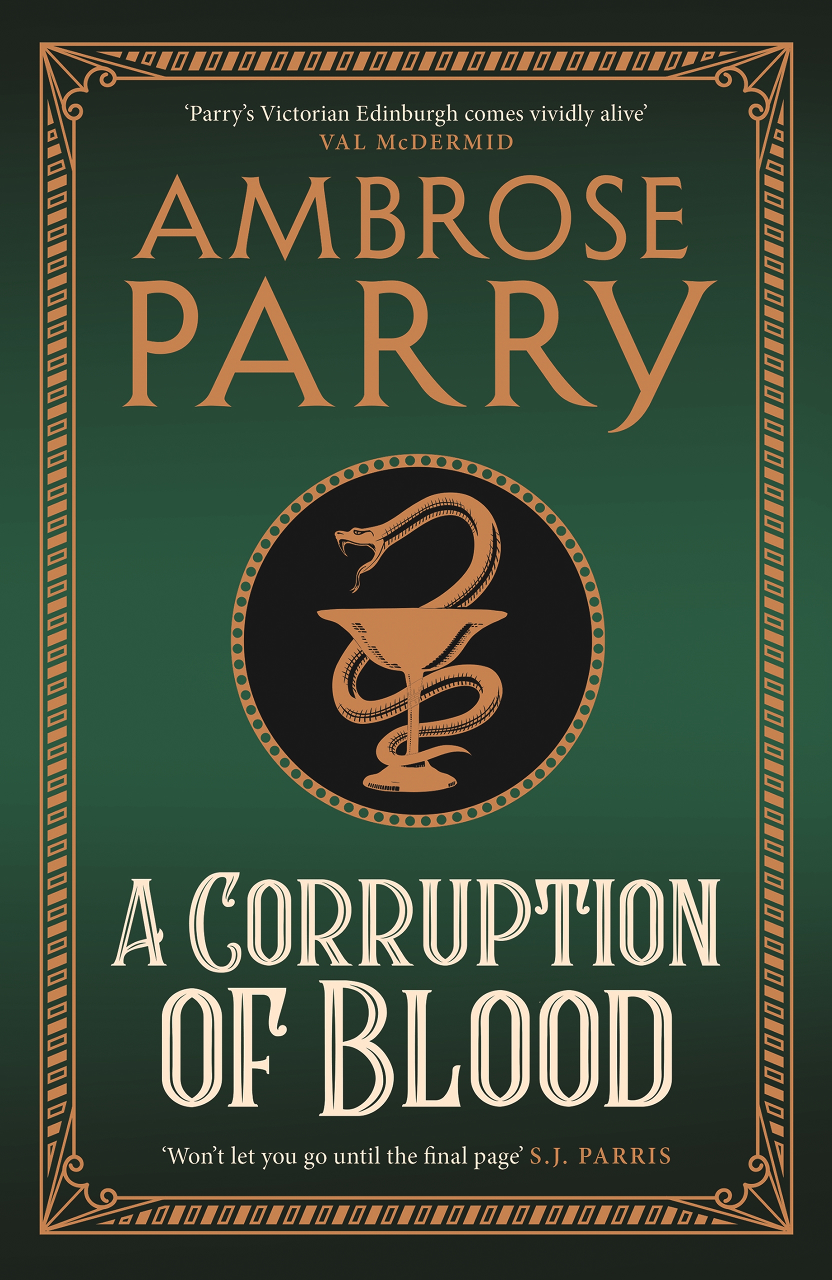 Ambrose Parry's The Corruption of Blood book cover