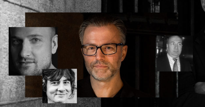 An Evening of Nordic Noir event image featuring the headshots of the authors.
