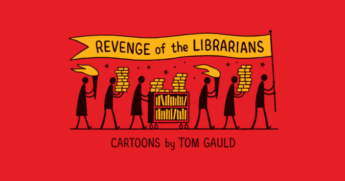 Tom Gauld's Revenge of the Librarian's book cover as the event image