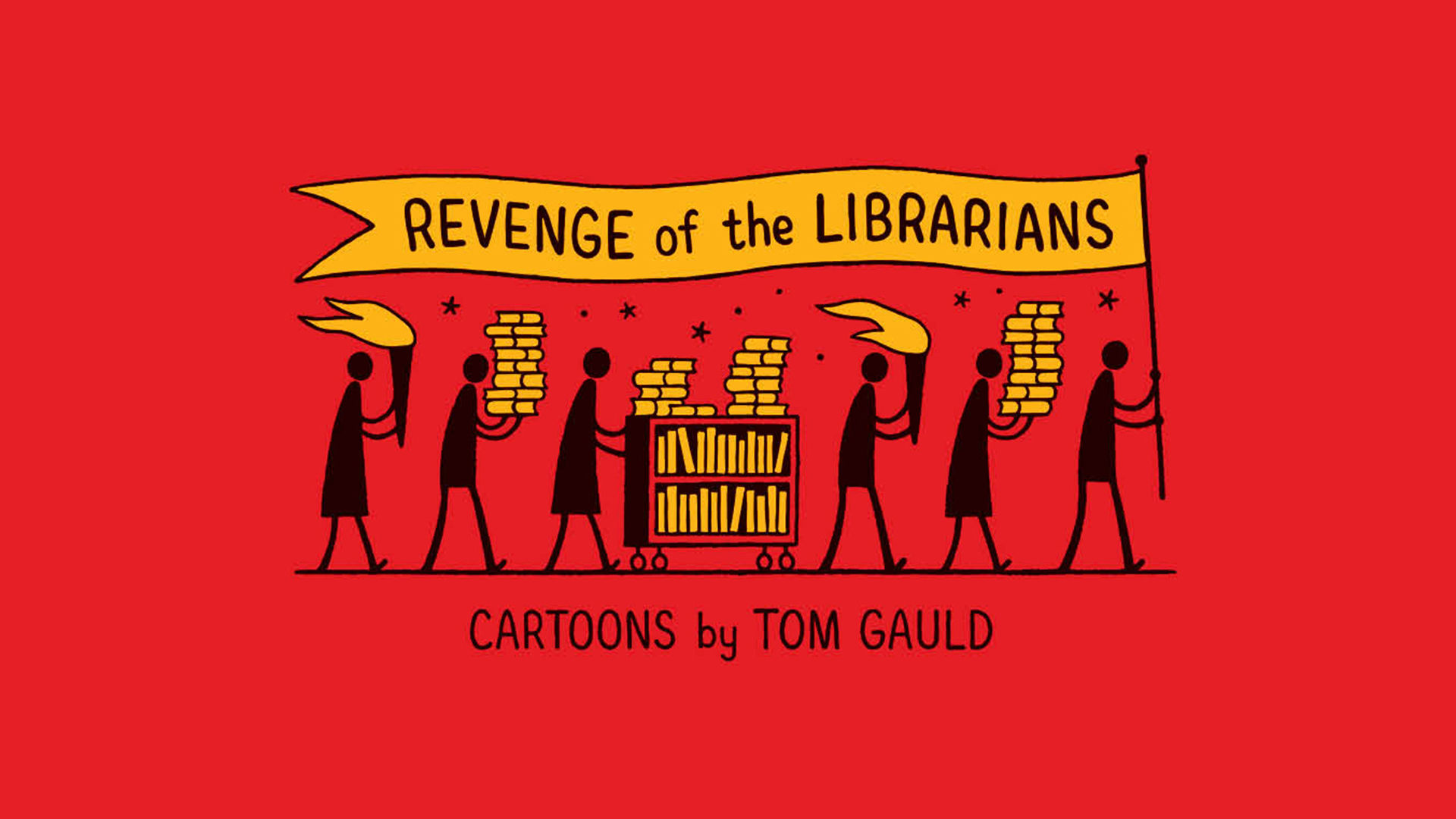 Tom Gauld's Revenge of the Librarian's book cover as the event image