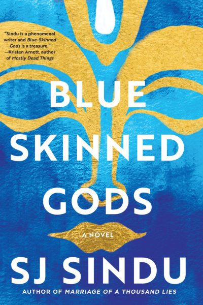 SJ Sindu's Blue-Skinned Gods book cover