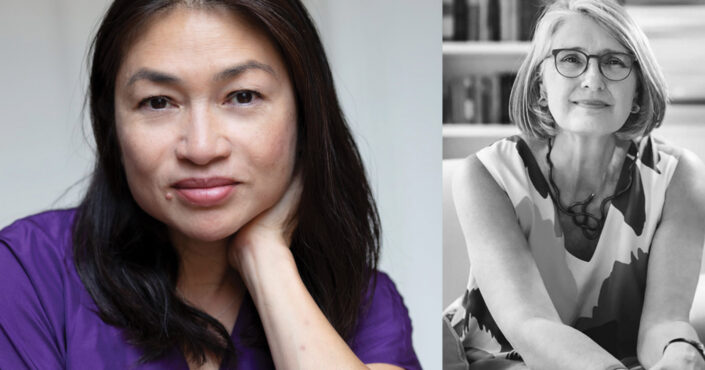 Mellissa Fung's and Louise Penny's headshots side by side.