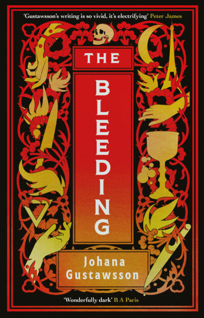 The book cover of Johana Gustawsson's The Bleeding