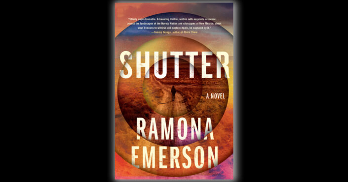 The book cover of Ramona Emerson's Shutter on a black background