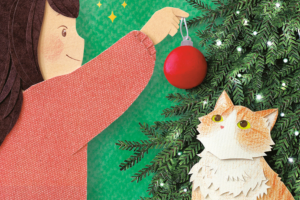 Part of the book cover of How to Decorate a Christmas Tree by Miki Sato and Vikki VanSickle (Tundra Books)